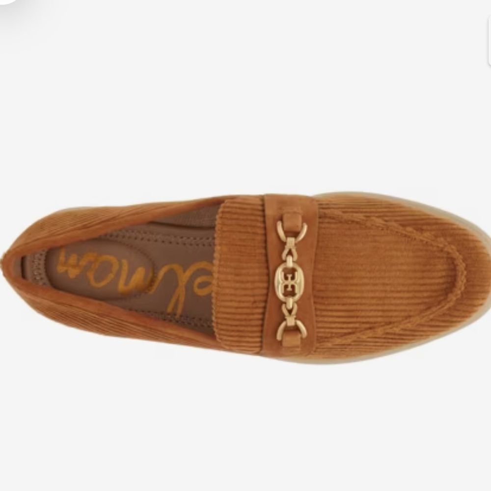 Sam Edelman Kyana Brown Corduroy Loafers.  NEW